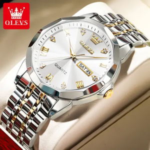 OLEVS 9931 Men’s Premium Quartz Watch White Dial