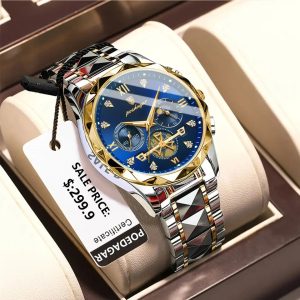 POEDAGAR High Quality Men's Quartz Watch (1 Year Warranty)