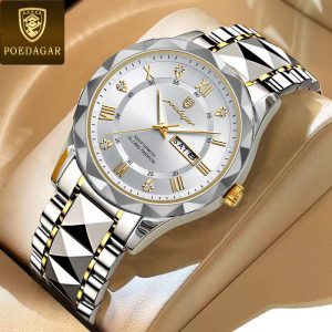 POEDAGAR 615 Premium Quality Watch for Men (1Year Warranty)
