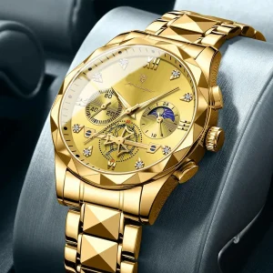 POEDAGAR High Quality Watch for Men Chronograph Waterproof Quartz Watch (2 Year Warranty)