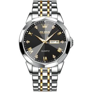 OLEVS 9931 Men’s Premium Quartz Watch Black Dial