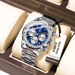 POEDAGAR 921 Luxury Quality Chronograph Men's Watch (2 Year Warranty)