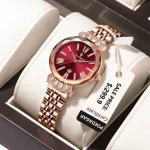 POEDAGAR 766 Luminous pointer stainless steel Woman Wristwatch (1 Year Warranty)
