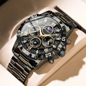POEDAGAR 973 Luxury Fashion Chronograph Men's Watch (2 Year Warranty)