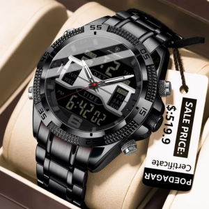 POEDAGAR E103 Luxury Fashion Digital Chronograph Men's Watch