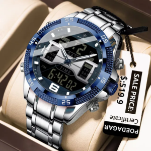 POEDAGAR E103 Luxury Fashion Digital Chronograph Men's Watch