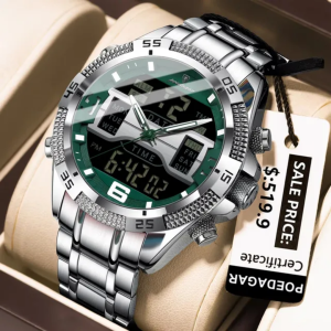 POEDAGAR E103 Luxury Fashion Digital Chronograph Men's Watch