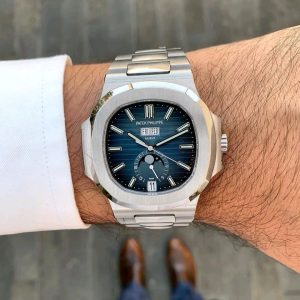 Patek Philippe Nautilus 5726/1A Annual Calendar in Stainless Steel Blue Dial