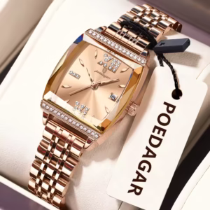 POEDAGAR 795 Luxury Quality Women’s Quartz Watch – RoseGold Gold