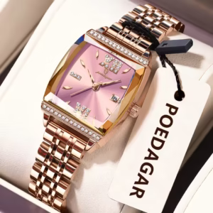 POEDAGAR 795 Luxury Quality Women’s Quartz Watch – RoseGold Pink
