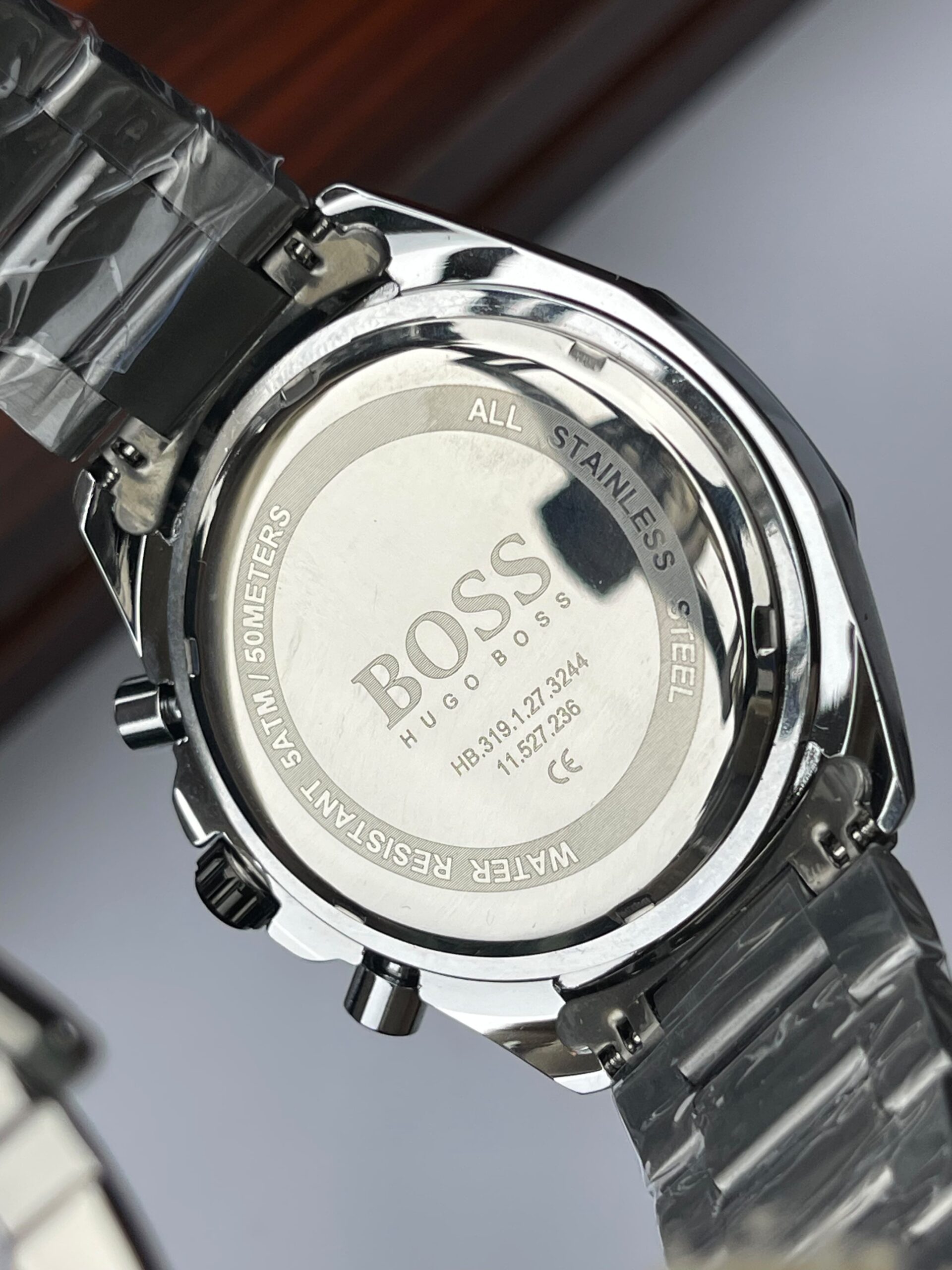 Hugo Boss Premium Quality Chronograph Quartz Watch for Men – Silver Grey - Image 6